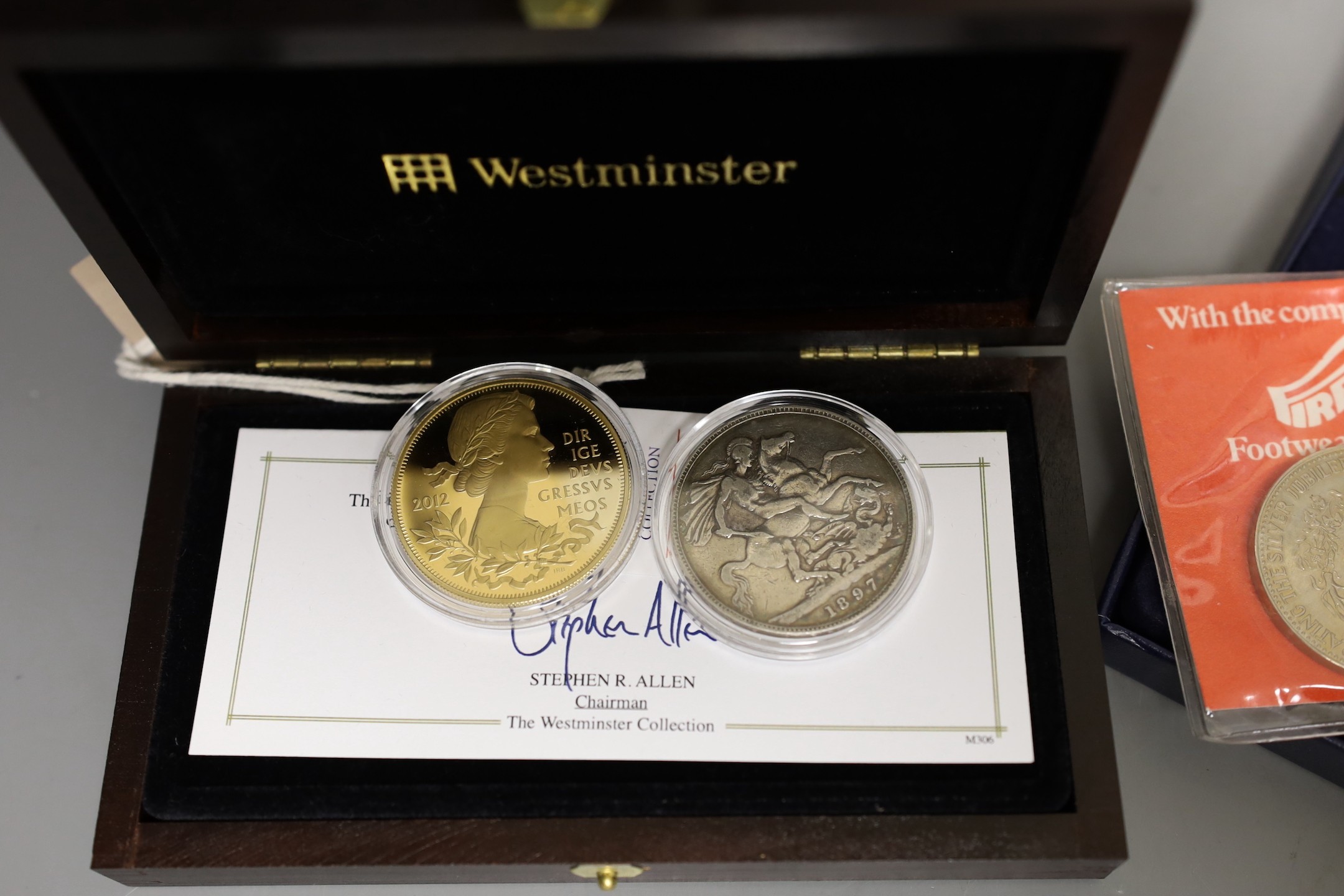 A quantity of various coronation commemorative coins